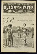 Early 1891 rugby magazine illustration - from The Boys Own Paper