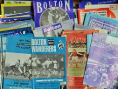 Collection of Bolton Wanderers football programmes from 1970s onwards with some later issues,