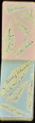 Football Autograph Album to include Wolverhampton Wanderers 1953/54 (Champions) features Billy