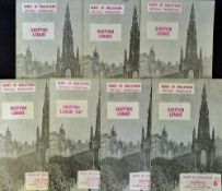 1966/67 Hearts home football programme selection to include Partick Thistle, Aberdeen, St Johnstone,