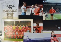 Autographed Liverpool FC Content to include P Thompson official testimonial brochure signed