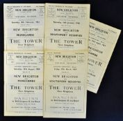 1960s New Brighton home football programmes 1958/1959 Morecambe, Southport 1959/1960 Morecambe,