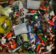 A mixed selection of Football Figures from various sets includes Corinthian, Tonka Corp, Croco, some