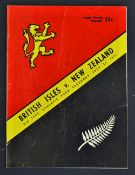 1971 British Lions versus New Zealand rugby programme -3rd test match played at Wellington won by