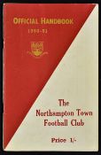 1950/51 Northampton Town Football Club Official Handbook containing a wide range of information