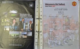 Manchester United modern team sheets from the 2000's both home and away issues plus some tickets
