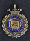 1939/40 Welsh Football League Flintshire Area Challenge Cup Winners Medal a silver hallmarked