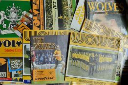 Collection of Wolverhampton Wanderers football programmes mainly 1980s content includes Doncaster