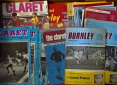 Collection of Burnley home football programmes from 1970's and 1980's also 1960's and many more