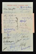 1959 Official British Lions autograph sheet- 8
