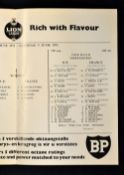 1971 Western Province v France rugby programme - played in Cape Town on Saturday 5th June, some very