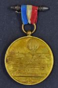 1878 Henry Giffard's Giant Ballon at the Paris Exhibition Souvenir Medallion - Obverse; Fine