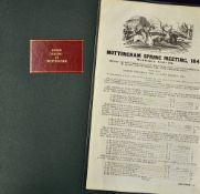 Horse Racing - Large Early Poster Horse Racing at Nottingham Spring Meet date 9th & 10th April