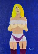 Murderabilia - Serial Killer - Anthony Sowell (b.1959) Original Oil Painting - signed Sowell to