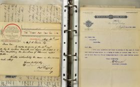 Assorted Selection of 20th Century Letter-headings, invoices, receipts and other paper ephemera -