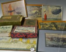 Selection of Wooden Jigsaws mostly Victory to include Speedway, Motor Racing, Shipping, Airship,