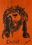 Murderabilia - Notorious Serial Killer - John Wayne Gacy (1942-1994) Original 'Christ' Oil