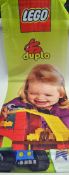 Lego Duplo silk shop display wall hanging poster 6ft x 23