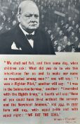 Original WWII Poster - 'We Cut The Coal' Winston Churchill - issued by the Ministry of Fuel and