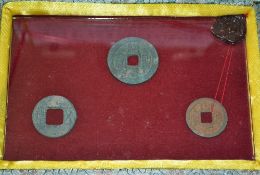 Chinese Coins - an interesting selection of three Chinese coins to include Wushu Coin: Casted 118BC,