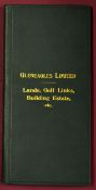 Scarce Gleneagles Lands, Golf Links, Building Estate plans - in the original green and gilt cloth