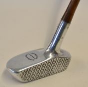 Scarce Standard Golf Co Schenectady style centre shaft alloy putter - tiny hairline hosel crack c/