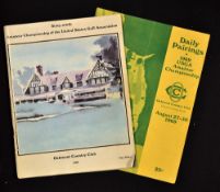 1969 Official USGA Amateur Championship programme and Draw Sheet - played at Oakmont Country Club