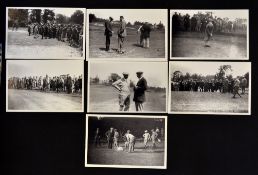 Haywards Heath Golf Club 1924 - Interesting collection of postcard size copies of the Opening of the