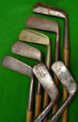 7x assorted blade putters to incl Hawkins Never Rust flanged sole wry neck, Beanco goose neck