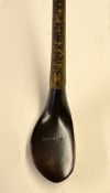 Fine G Brews Royal Black Heath early bulger wide scare neck driver with original fine thick hide