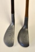 2x unusual alloy mallet head putters to incl A H Scott Elie