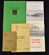 Golf Club Handbooks c. 1960/70s to incl Spalding Golf Club by Tom Scott; Otley Golf Club slight damp