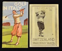 Early European Golf Course Travel Guides from the 1920/30s to incl