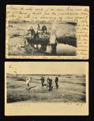 3x various early St Andrews The Old Golf Course golfing postcards from 1902-1906 -Valentine Series