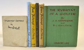 Golfing Stories from 1920 onwards to incl scarce Joshua Taylor