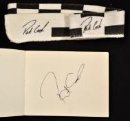 Brown leather autograph book signed by 26 golfers mostly major golf winners to include Greg