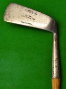 Fine Willie Park's replica bent neck putter showing all the characteristics of the original patent