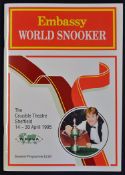 1995 World Snooker Signed Programme - at the Crucible Theatre 14-30 April, with signatures including