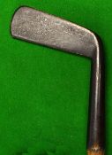 Anderson Anstruther large heavy blade gutty golf ball period putter c.1890 - with 4.75