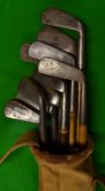 7x irons and 3 putters - good cross section of irons makers incl Forgan, Gibson, Stewart, Winton