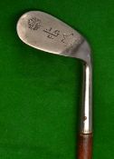Sunday golf walking stick fitted with stainless steel golf club handle stamped with Indian Chief