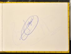 Walt Disney autograph book signed by several major golf winners to incl Jose-Maria Olazabal Mark