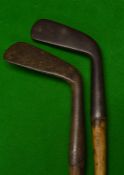 Early smf lofting iron c.1890 and slightly later smf cleek