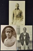 Kent Cricket Postcards to include Humphreys Force Series postage mark 1912, a real photo postcard of