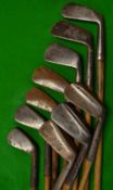10x irons - a good mix to incl flanged sole, concentric back, round back and Maxwell