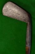 Wm Park Musselburgh unusual deep face mashie shaped driving iron -together with a good makers