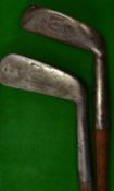2x Tom Stewart putters to incl The Gem wry neck with wide sole and Accurate putter with Tom