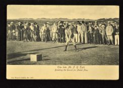 Freddie Tait golfing postcard titled