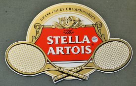 Large Tennis 'Stella Artois' Grass Court Championship Advertising Sign measures 75x47cm approx.