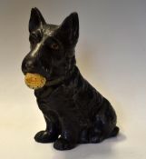 Scarce North British Golf Ball Co. advertising Scottie Dog made by Sylvac c/w original maker's decal